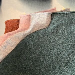 Lot of 4 Madewell Inland Turtleneck Sweaters SZ M